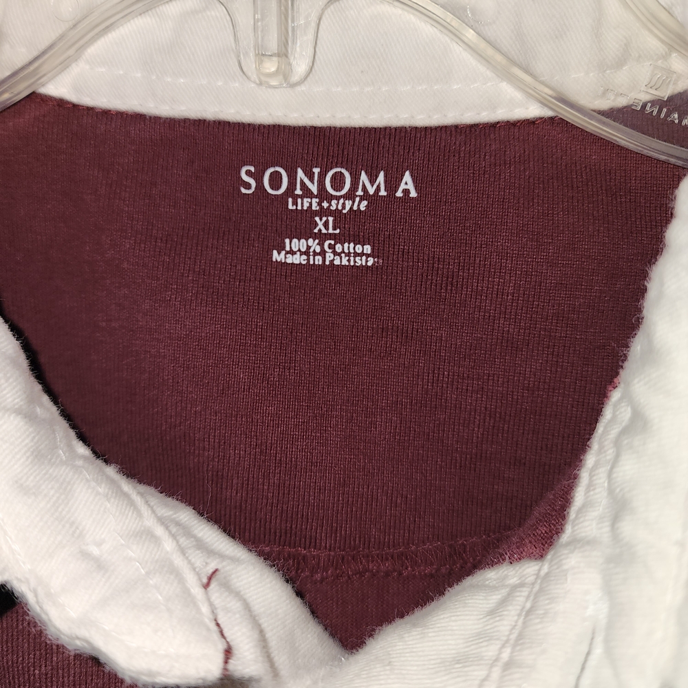 Sonoma Rugby Polo Shirt, Size XL - Picture 2 of 8
